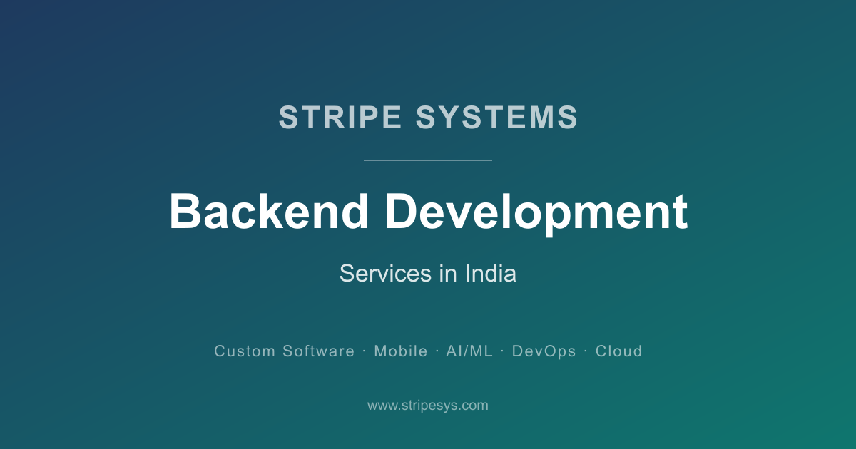 backend development services Images High Quality... Backend Development Services India